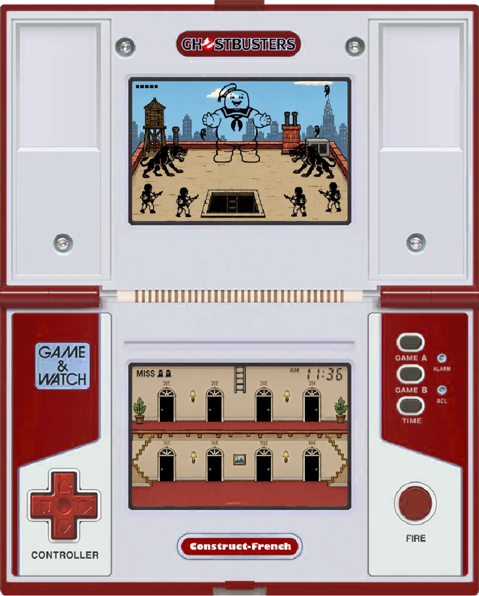 Play G&W Ghostbusters double screen vertically